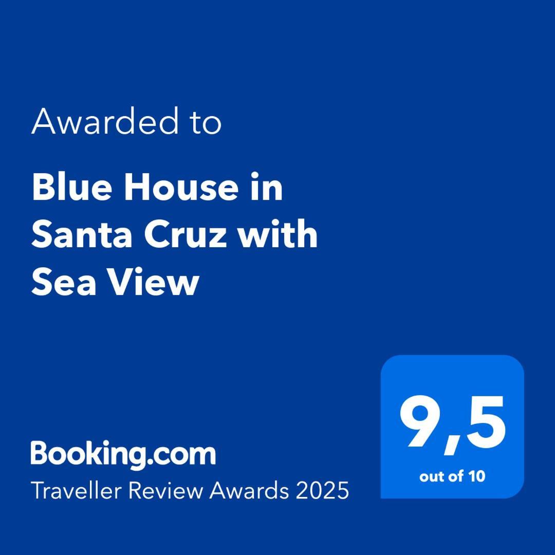 Blue House In Santa Cruz With Sea View